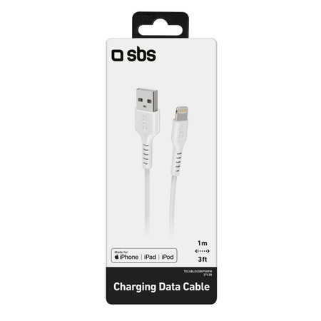 SBS - Lightning / USB Kabel (1m), bílá
