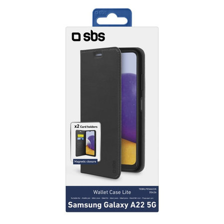 SBS - Pouzdro Book Wallet Lite pro Samsung Galaxy A22 5G, černá