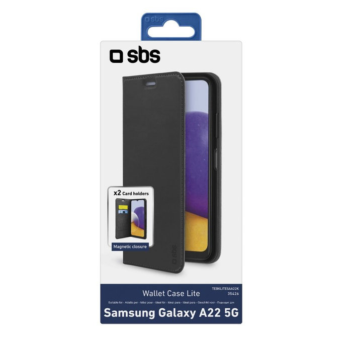 SBS - Pouzdro Book Wallet Lite pro Samsung Galaxy A22 5G, černá