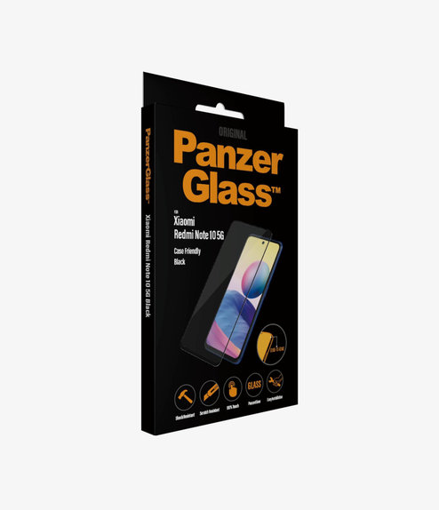 PanzerGlass - Tvrzené Sklo Case Friendly pro Xiaomi Redmi Note 10 5G, černá