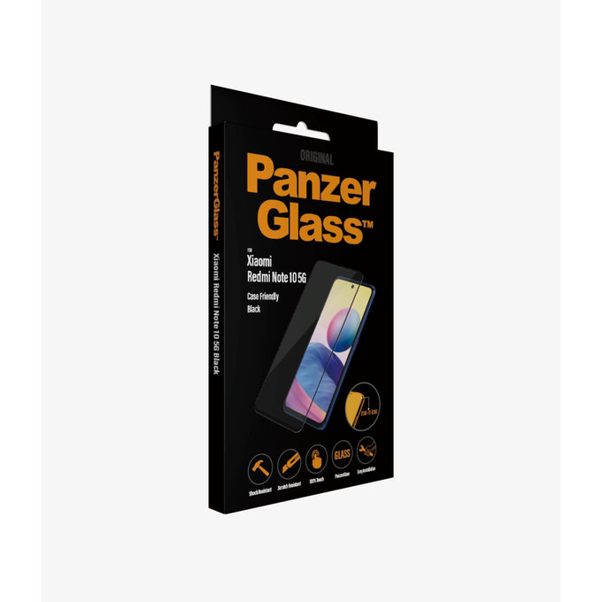 PanzerGlass - Tvrzené Sklo Case Friendly pro Xiaomi Redmi Note 10 5G, černá