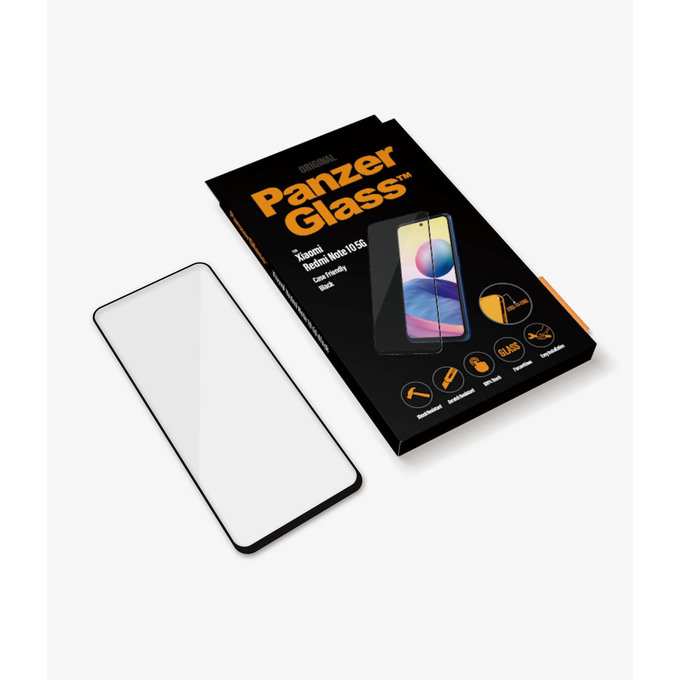 PanzerGlass - Tvrzené Sklo Case Friendly pro Xiaomi Redmi Note 10 5G, černá