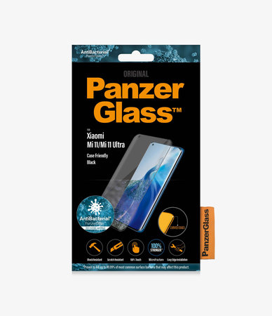 PanzerGlass - Tvrzené Sklo Case Friendly AB pro Xiaomi Mi 11, Mi 11 Ultra, černá