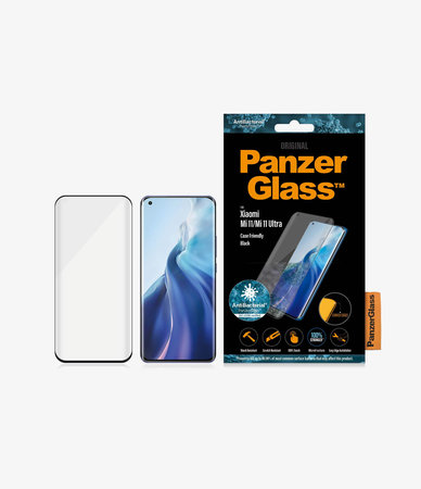 PanzerGlass - Tvrzené Sklo Case Friendly AB pro Xiaomi Mi 11, Mi 11 Ultra, černá