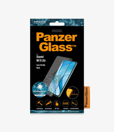 PanzerGlass - Tvrzené Sklo Case Friendly pro Xiaomi Mi 11 Lite, černá