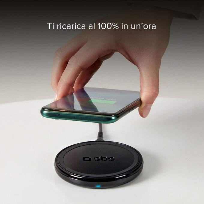 SBS - Bezdrátová Nabíječka s QI, černá