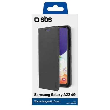 SBS - Pouzdro Book Wallet Lite pro Samsung Galaxy A22, černá
