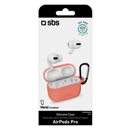 SBS - Silicon Pouzdro pro Apple AirPods Pro, coral
