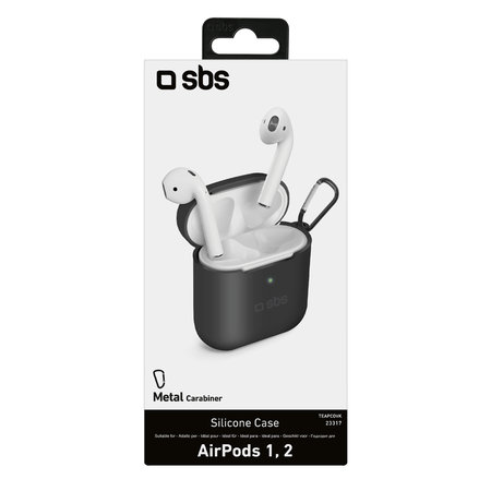 SBS - Silicon Pouzdro pro Apple AirPods 2016, AirPods 2019, černá