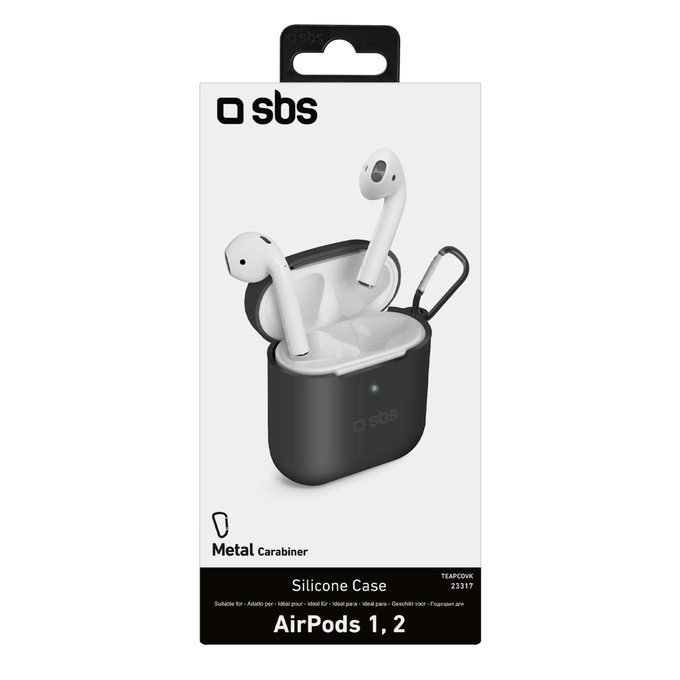 SBS - Silicon Pouzdro pro Apple AirPods 2016, AirPods 2019, černá