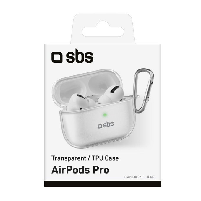 SBS - Silicon Pouzdro pro Apple AirPods Pro, transparentí