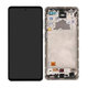 Samsung Galaxy A72 A725F, A726B - LCD Displej + Dotykové Sklo + Rám (Awesome White) - GH82-25460D, GH82-25463D, GH82-25624D, GH82-25849D Genuine Service Pack