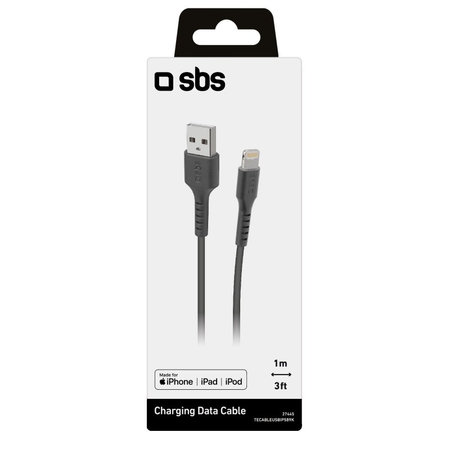 SBS - Lightning / USB Kabel (1m), černá