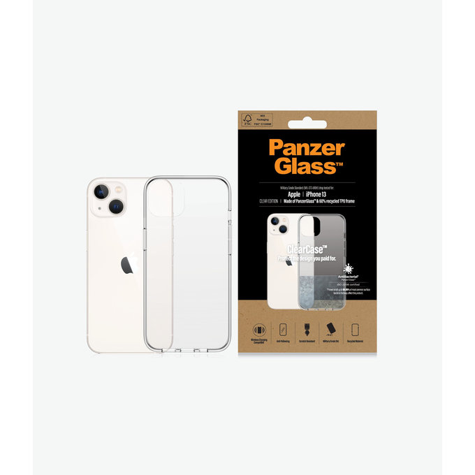 PanzerGlass - Pouzdro ClearCase AB pro iPhone 13, transparentná