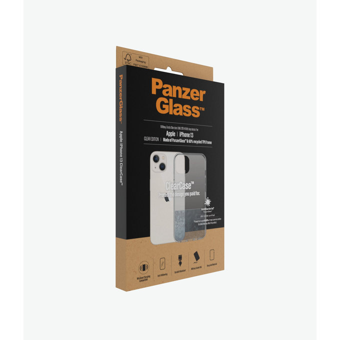 PanzerGlass - Pouzdro ClearCase AB pro iPhone 13, transparentná