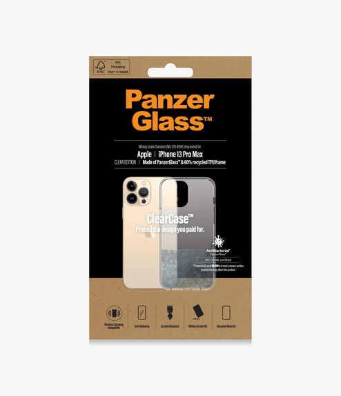 PanzerGlass - Pouzdro ClearCase AB pro iPhone 13 Pro Max, transparentná