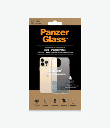 PanzerGlass - Pouzdro ClearCase AB pro iPhone 13 Pro Max, transparentná