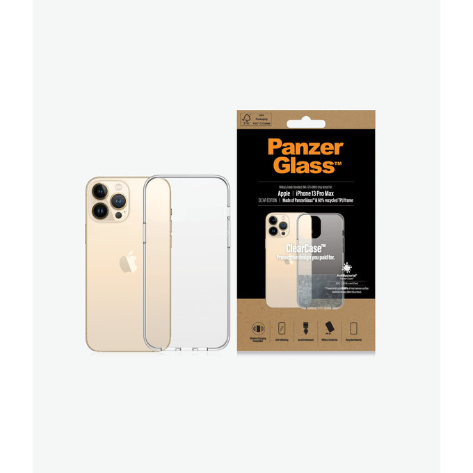 PanzerGlass - Pouzdro ClearCase AB pro iPhone 13 Pro Max, transparentná