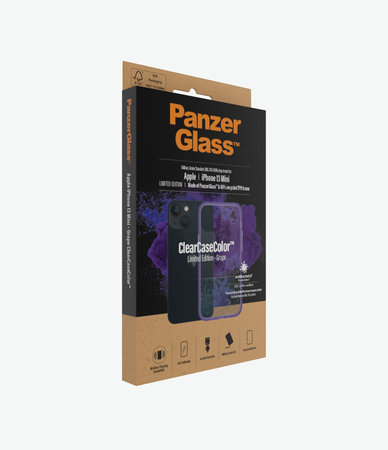 PanzerGlass - Pouzdro ClearCaseColor AB pro iPhone 13 mini, grape
