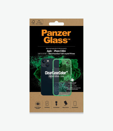 PanzerGlass - Pouzdro ClearCaseColor AB pro iPhone 13 mini, lime