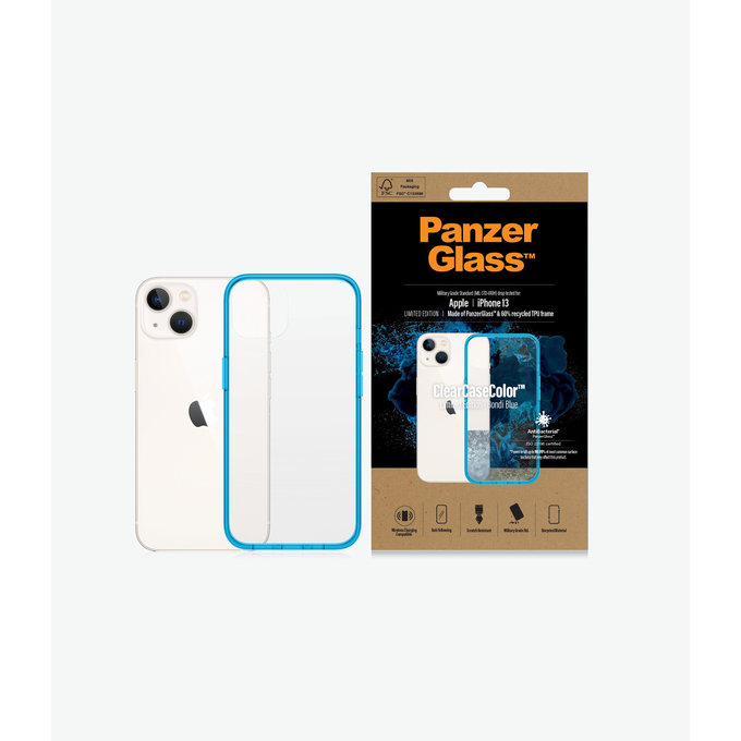 PanzerGlass - Pouzdro ClearCaseColor AB pro iPhone 13, bondi blue
