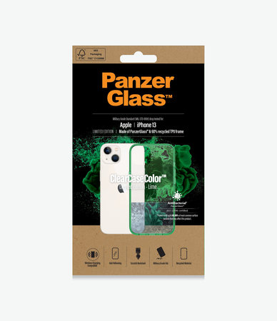 PanzerGlass - Pouzdro ClearCaseColor AB pro iPhone 13, lime