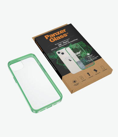 PanzerGlass - Pouzdro ClearCaseColor AB pro iPhone 13, lime