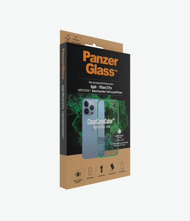 PanzerGlass - Pouzdro ClearCaseColor AB pro iPhone 13 Pro, lime