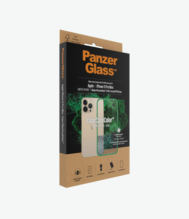 PanzerGlass - Pouzdro ClearCaseColor AB pro iPhone 13 Pro Max, lime