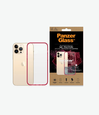 PanzerGlass - Pouzdro ClearCaseColor AB pro iPhone 13 Pro Max, strawberry