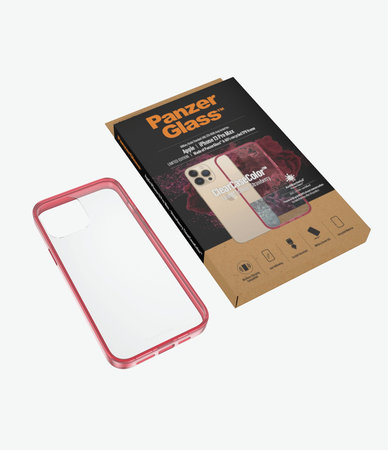 PanzerGlass - Pouzdro ClearCaseColor AB pro iPhone 13 Pro Max, strawberry