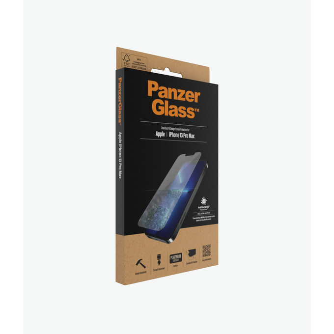 PanzerGlass - Tvrzené Sklo Standard Fit AB pro iPhone 13 Pro Max a 14 Plus, transparentná