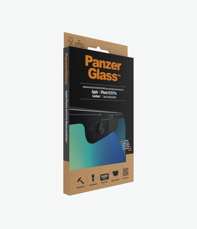PanzerGlass - Tvrzené Sklo Case Friendly CamSlider AB pro iPhone 13, 13 Pro a 14, černá