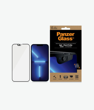 PanzerGlass - Tvrzené Sklo Case Friendly CamSlider AB pro iPhone 13 Pro Max a 14 Plus, černá