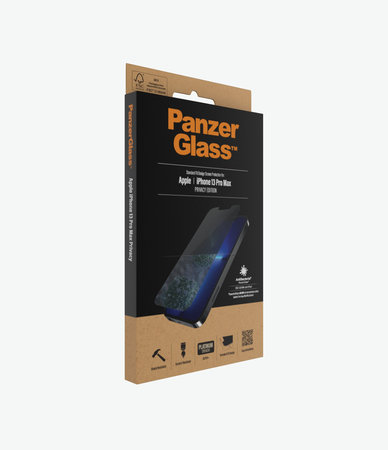 PanzerGlass - Tvrzené Sklo Standard Fit Privacy AB pro iPhone 13 Pro Max a 14 Plus, transparentná