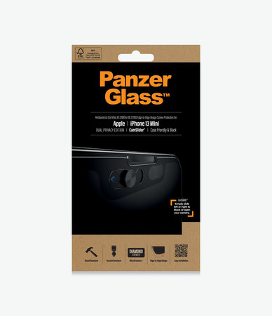 PanzerGlass - Tvrzené Sklo Case Friendly Privacy CamSlider AB pro iPhone 13 mini, černá
