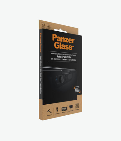 PanzerGlass - Tvrzené Sklo Case Friendly Privacy CamSlider AB pro iPhone 13 mini, černá