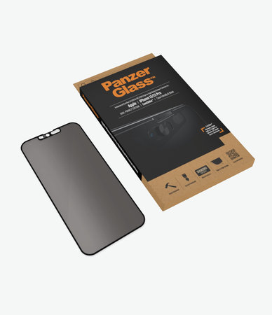 PanzerGlass - Tvrzené Sklo Case Friendly Privacy CamSlider AB pro iPhone 13, 13 Pro a 14, černá