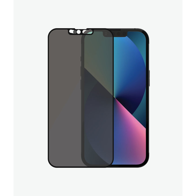 PanzerGlass - Tvrzené Sklo Case Friendly Privacy CamSlider AB pro iPhone 13, 13 Pro a 14, černá