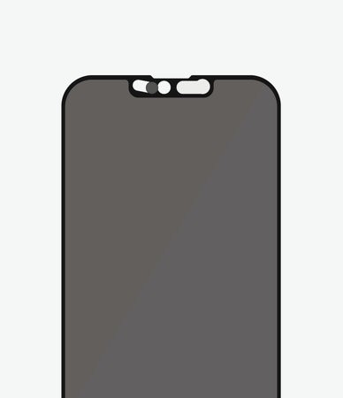 PanzerGlass - Tvrzené Sklo Case Friendly Privacy CamSlider AB pro iPhone 13, 13 Pro a 14, černá