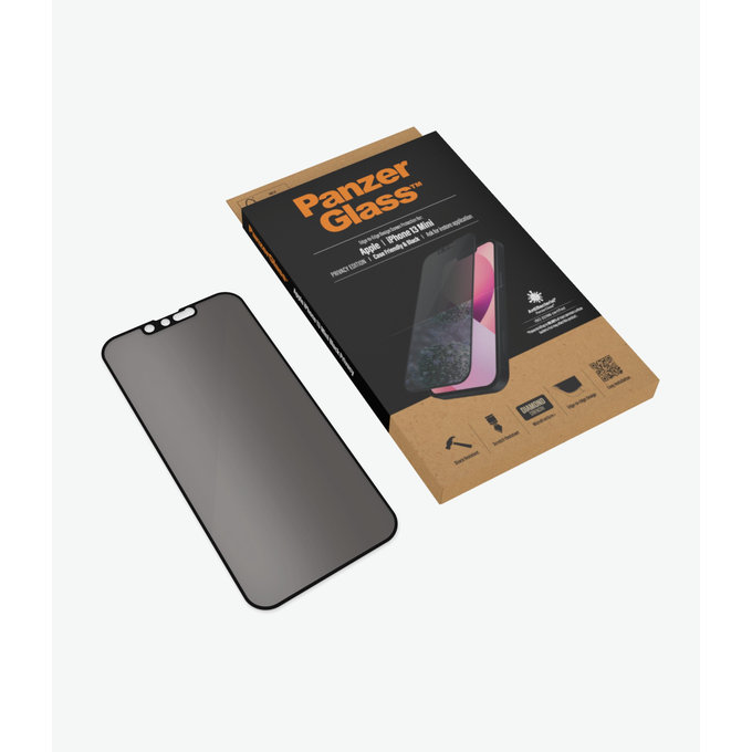 PanzerGlass - Tvrzené Sklo Case Friendly Privacy AB pro iPhone 13 mini, černá