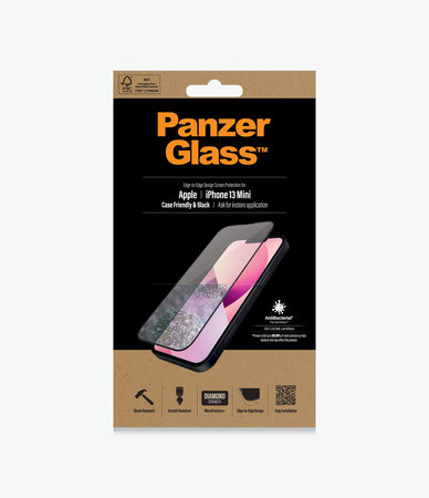 PanzerGlass - Tvrzené Sklo Case Friendly AB pro iPhone 13 mini, černá