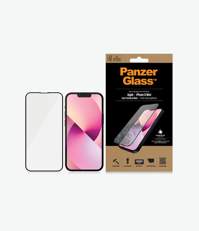 PanzerGlass - Tvrzené Sklo Case Friendly AB pro iPhone 13 mini, černá