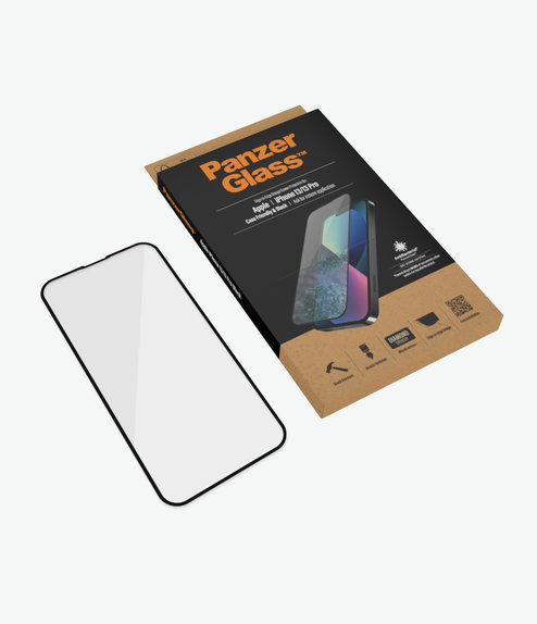 PanzerGlass - Tvrzené Sklo Case Friendly AB pro iPhone 13, 13 Pro a 14, black