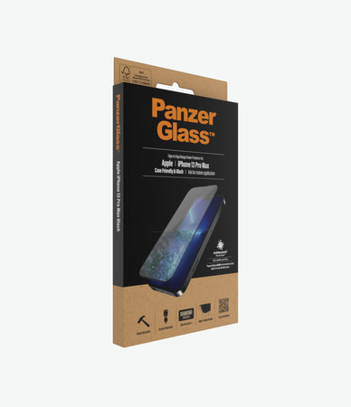 PanzerGlass - Tvrzené Sklo Case Friendly AB pro iPhone 13 Pro Max a 14 Plus, černá