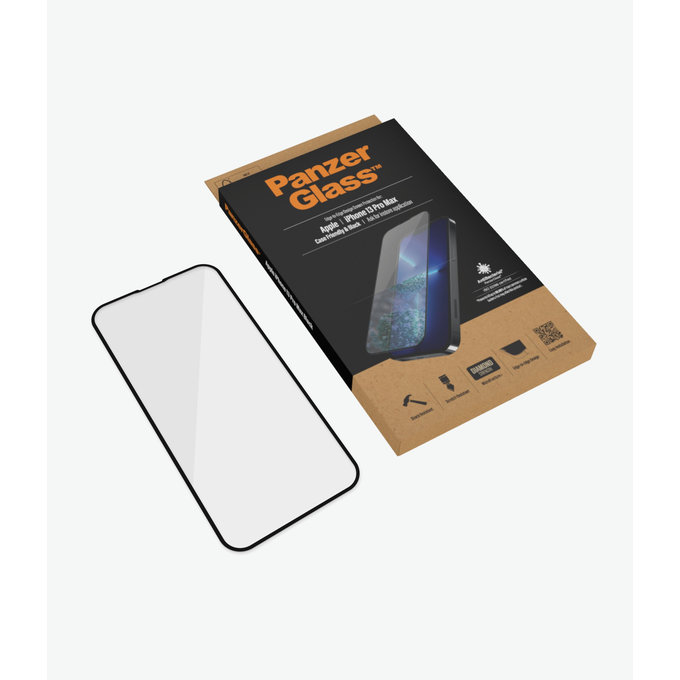 PanzerGlass - Tvrzené Sklo Case Friendly AB pro iPhone 13 Pro Max a 14 Plus, černá