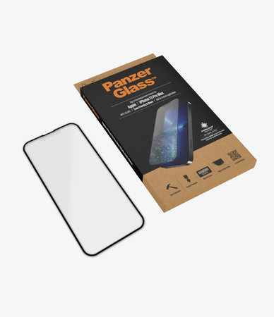 PanzerGlass - Tvrzené Sklo Case Friendly Anti-Glare AB pro iPhone 13 Pro Max a 14 Plus, černá