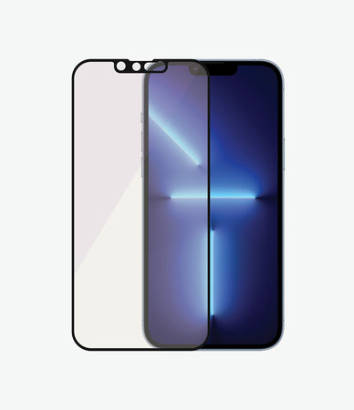 PanzerGlass - Tvrzené Sklo Case Friendly Anti-Bluelight AB pro iPhone 13 Pro Max a 14 Plus, černá