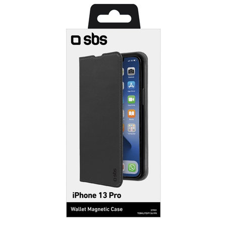 SBS - Pouzdro Book Wallet Lite pro iPhone 13 Pro, černá