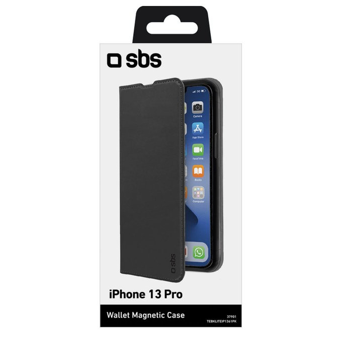 SBS - Pouzdro Book Wallet Lite pro iPhone 13 Pro, černá